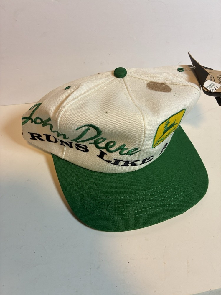 Vintage  John Deere Cap (Large Stain)