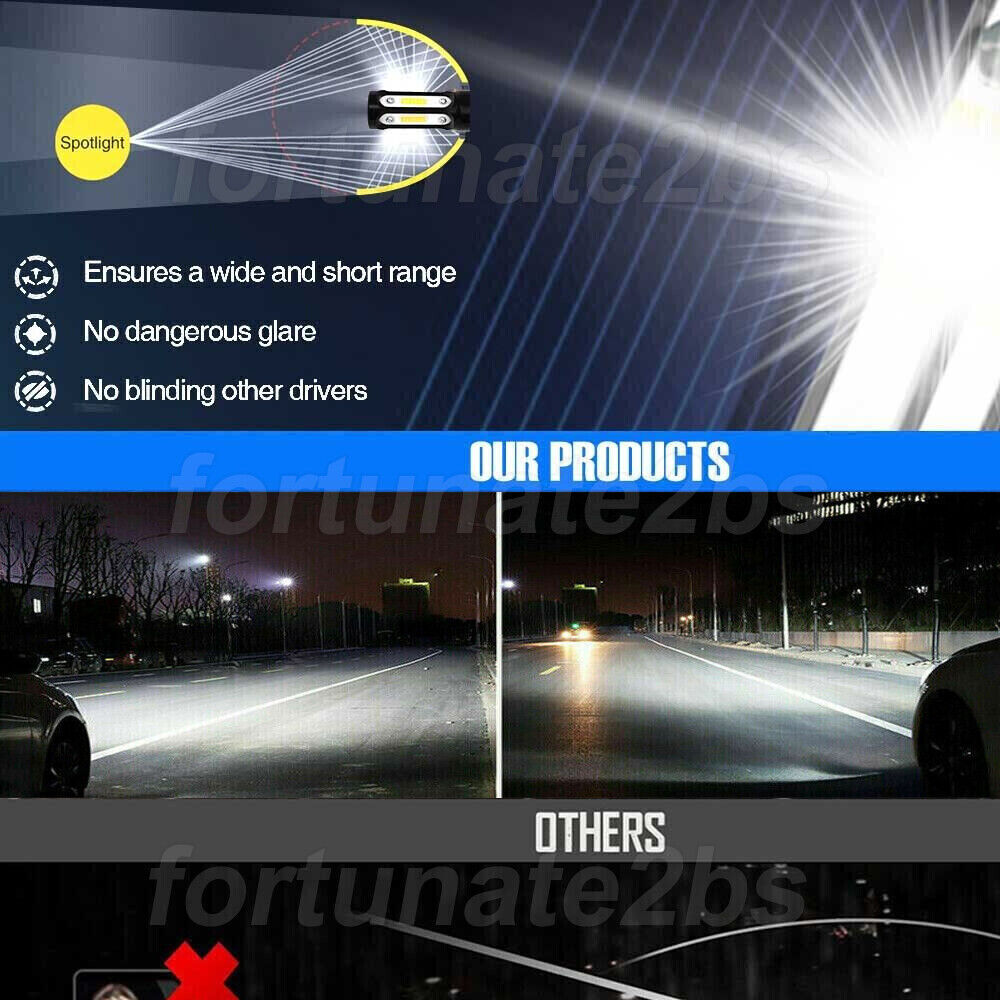 9005 LED Headlight Super Bright Bulbs Kit White 6500K 360000LM High Beam NEW