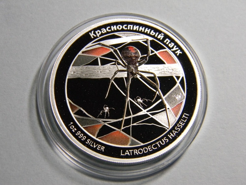 2011 RED BACK SPIDER TUVALU PERTH MINT PROOF COIN
