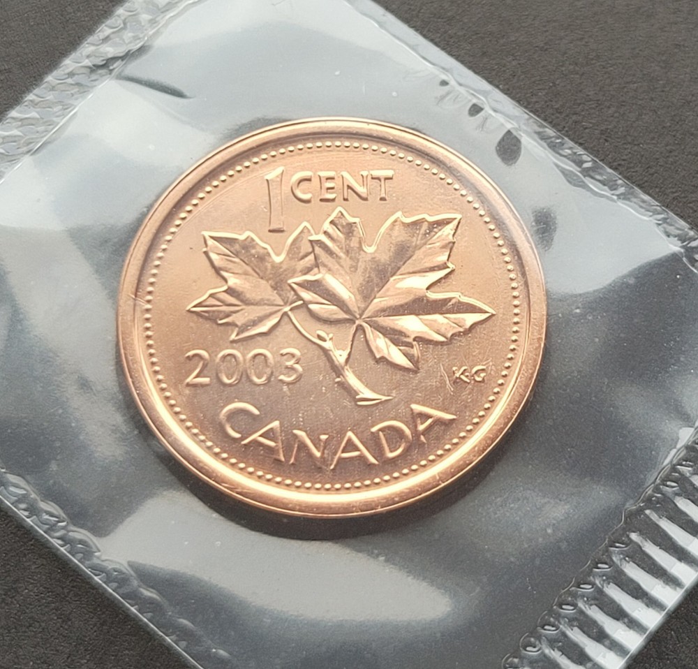 *** CANADA  2003 P  *** ONE  CENT *** PROOF  LIKE  SEALED ***