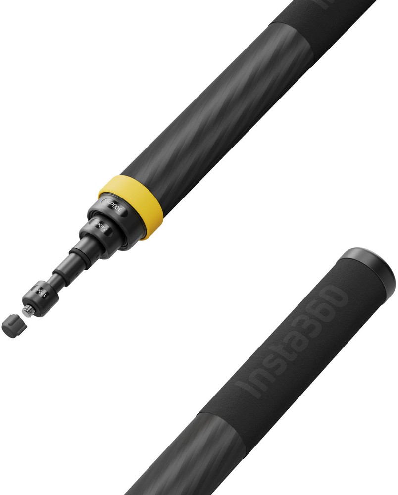 Insta360 - Extended Edition Selfie Stick - Black