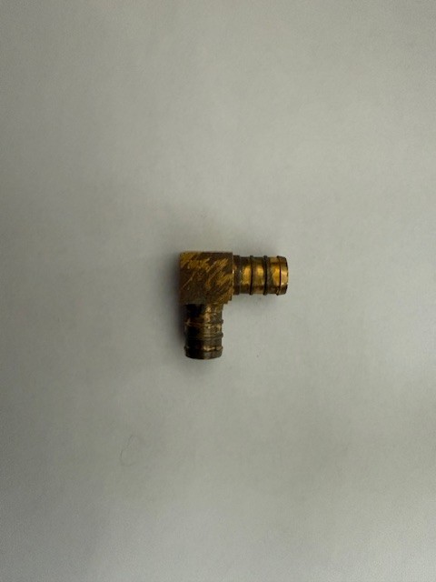 10 pack  1/2" brass barbed pex fittings-bulk 90