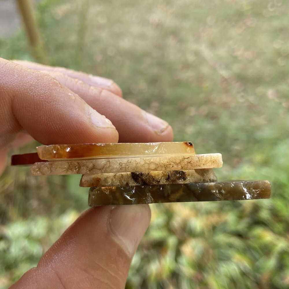 4 Pc Thin Lapidary Slabs 1.74 Oz