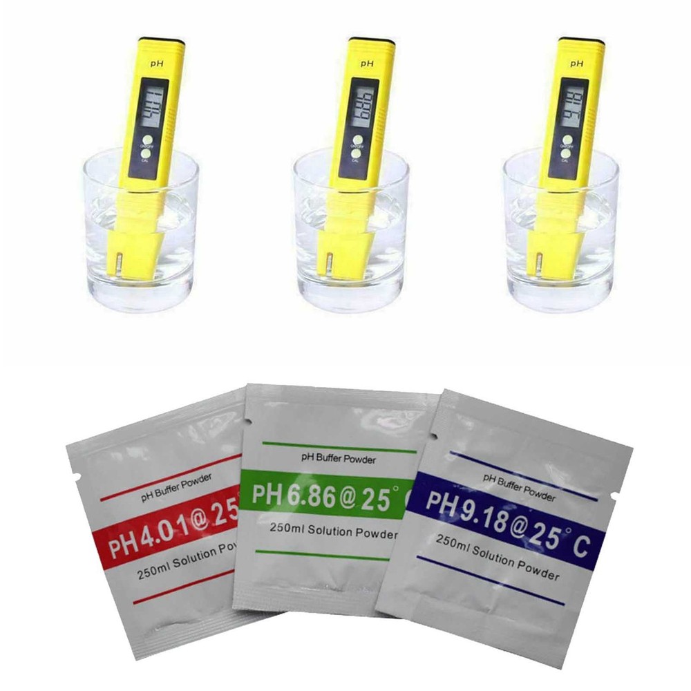 15 Pack pH Buffer Powder Calibration Solution 4.01 6.86 9.18 for Meter Tester 11