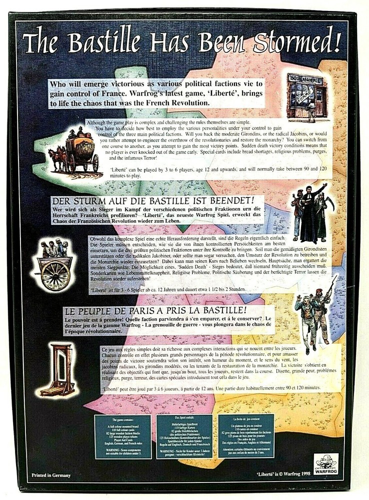 Liberte 1st Edition - Warfrog - UNPUNCHED NIB
