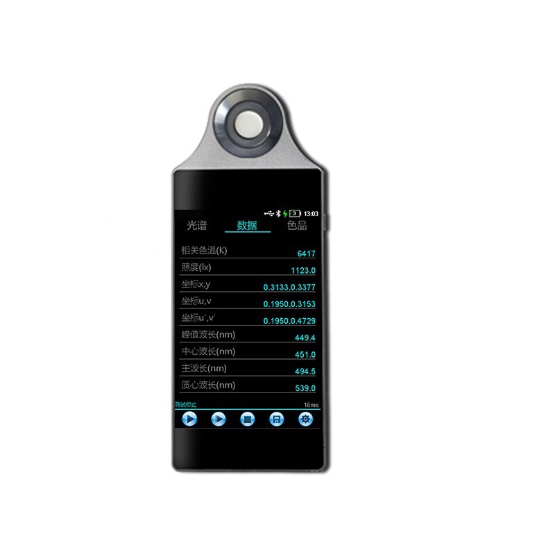 Digital Spectrometer Spectral Illuminance Meter with Interface Type-C Bluetooth
