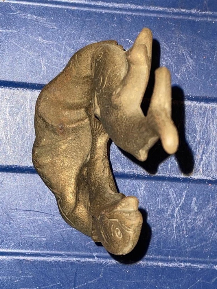 Cast Iron Bronze Colored Dolphins Bookend