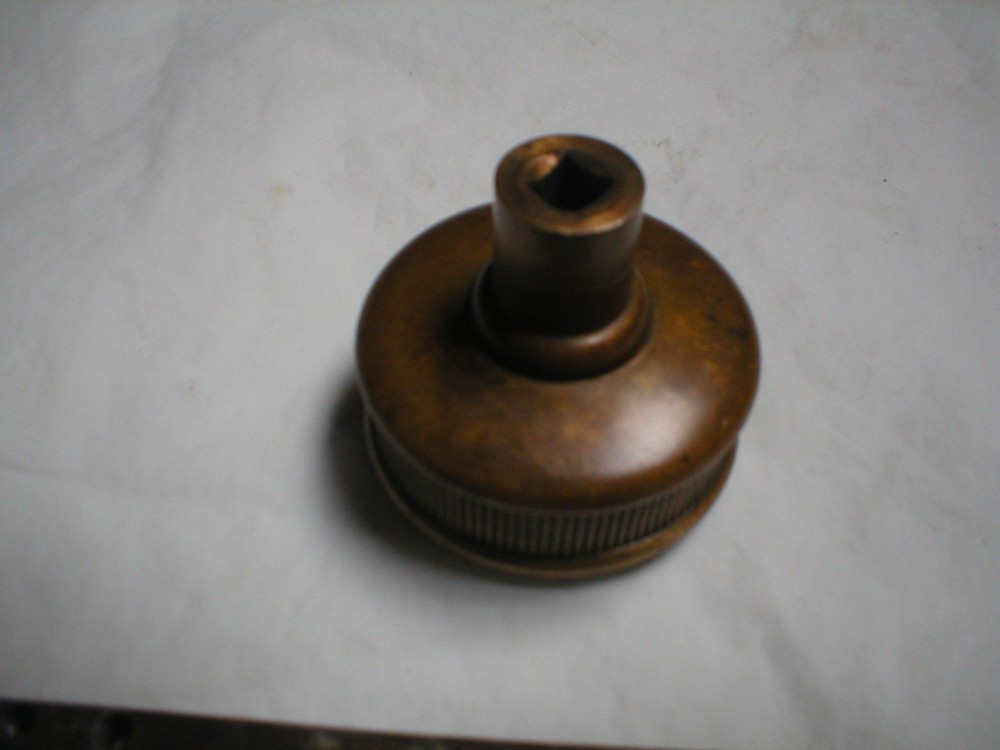 Antique Drum Style Solid Brass Doorknob and Spindle