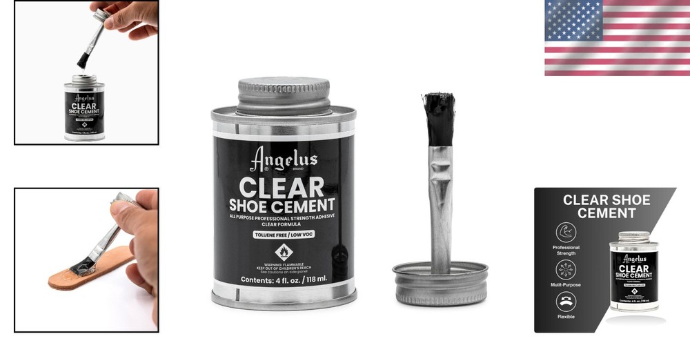 4oz Quick-Drying Clear Shoe Cement Glue - Ultimate Waterproof Repair Solution