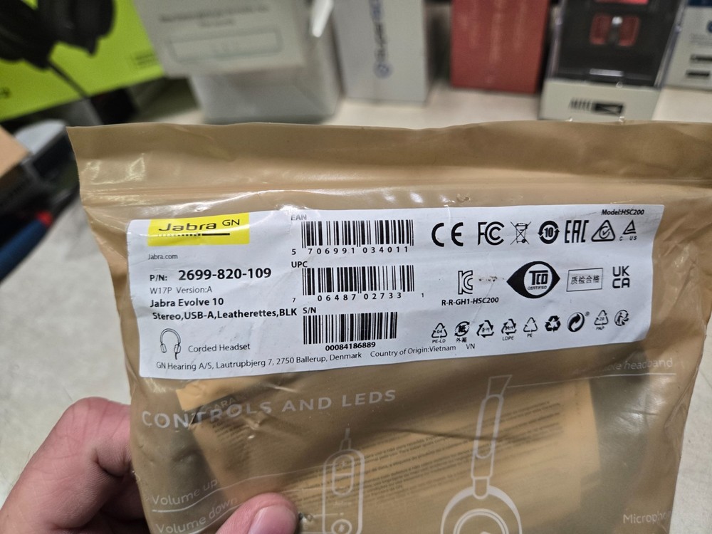 Jabra Evolve 10 Wired Headset with Noise-Cancelling Microphone for PC