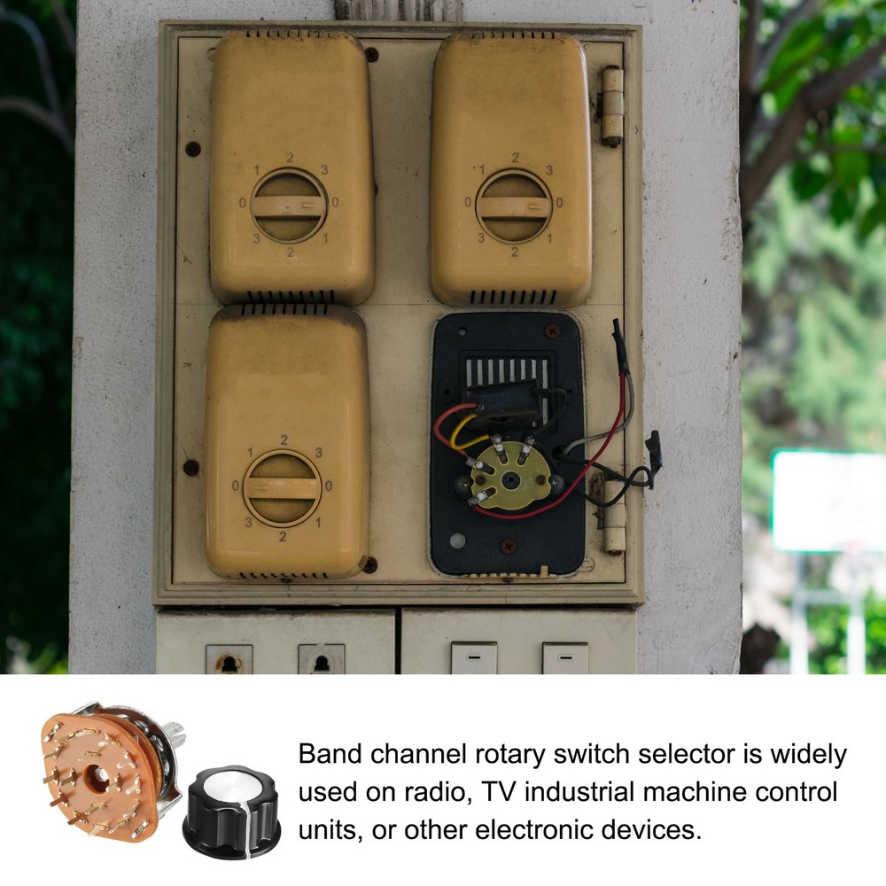 Band Selector Rotary Switch 4P3T 4 Pole 3 Throw 1 Deck