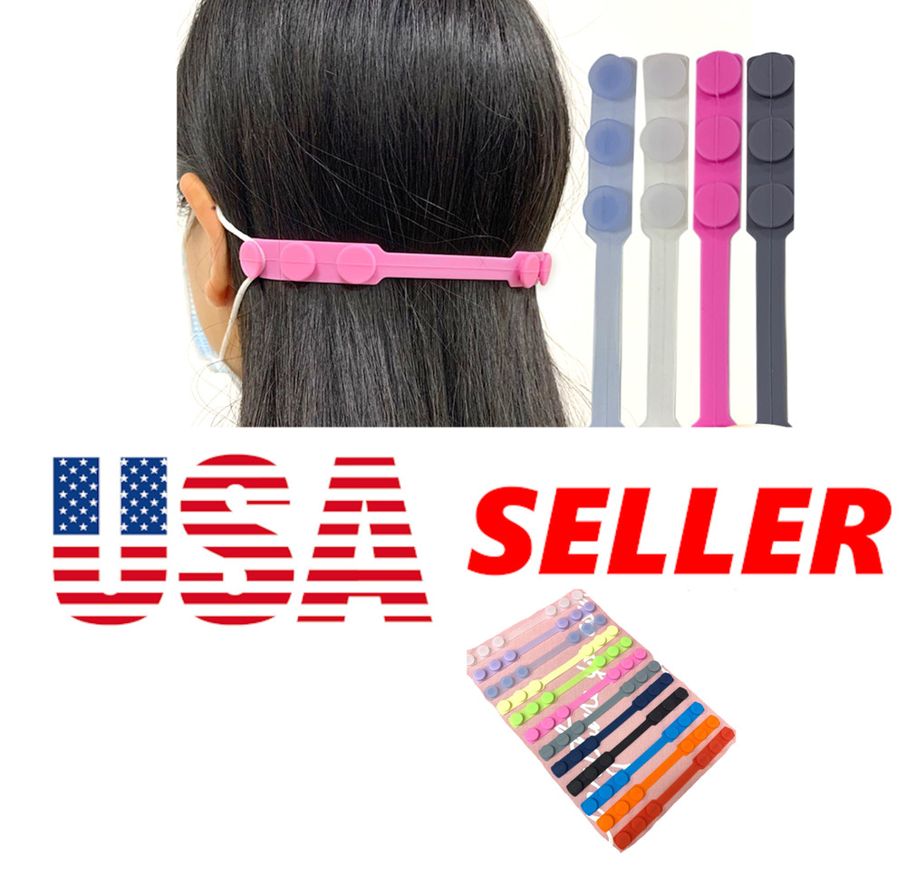 Ear Hook Extender Face Mask -10 Pack Adjustable Ear Saver Strap Extension USA