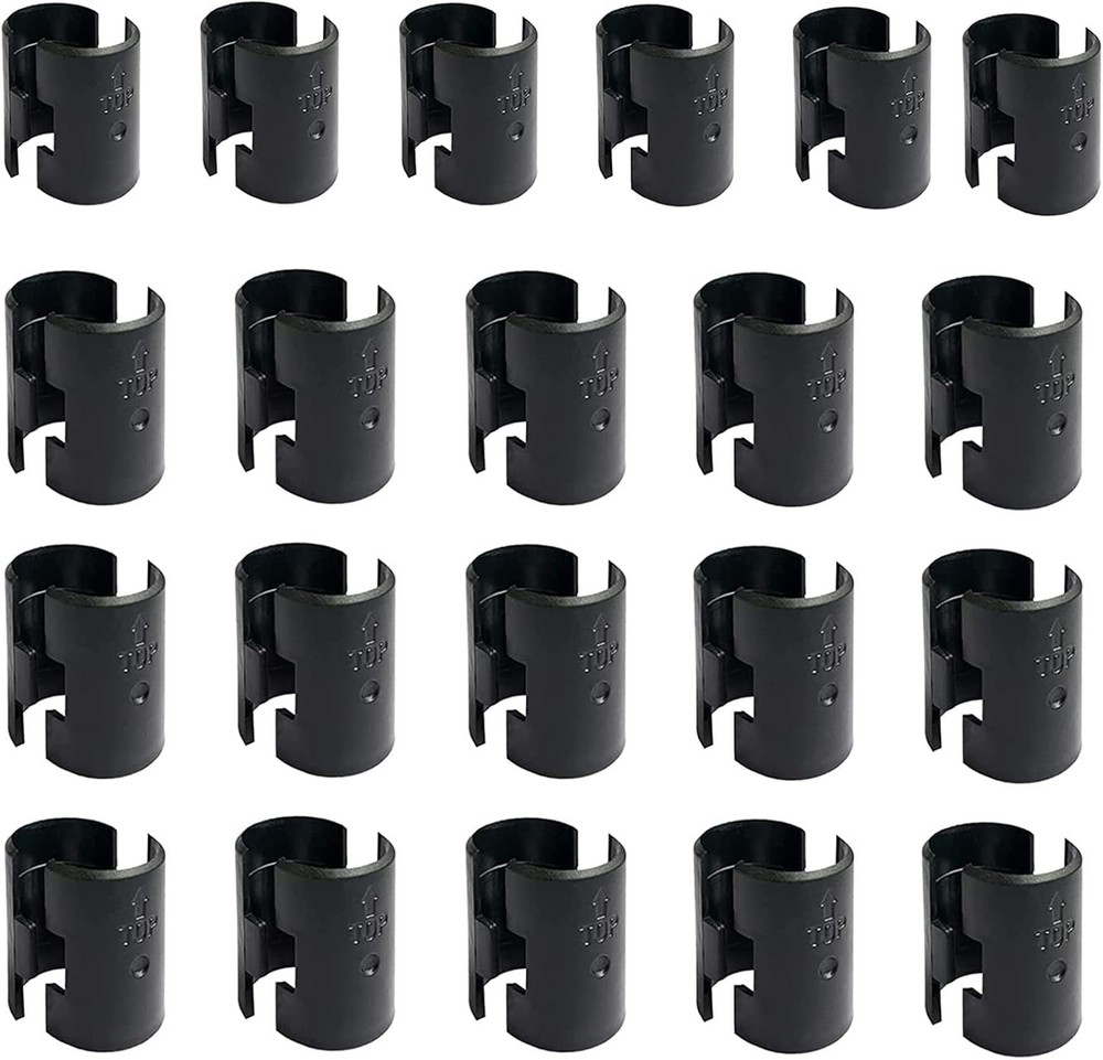 42 Pack Wire Shelf Lock Clips for 1" Posts - Durable ABS Replacement Clips
