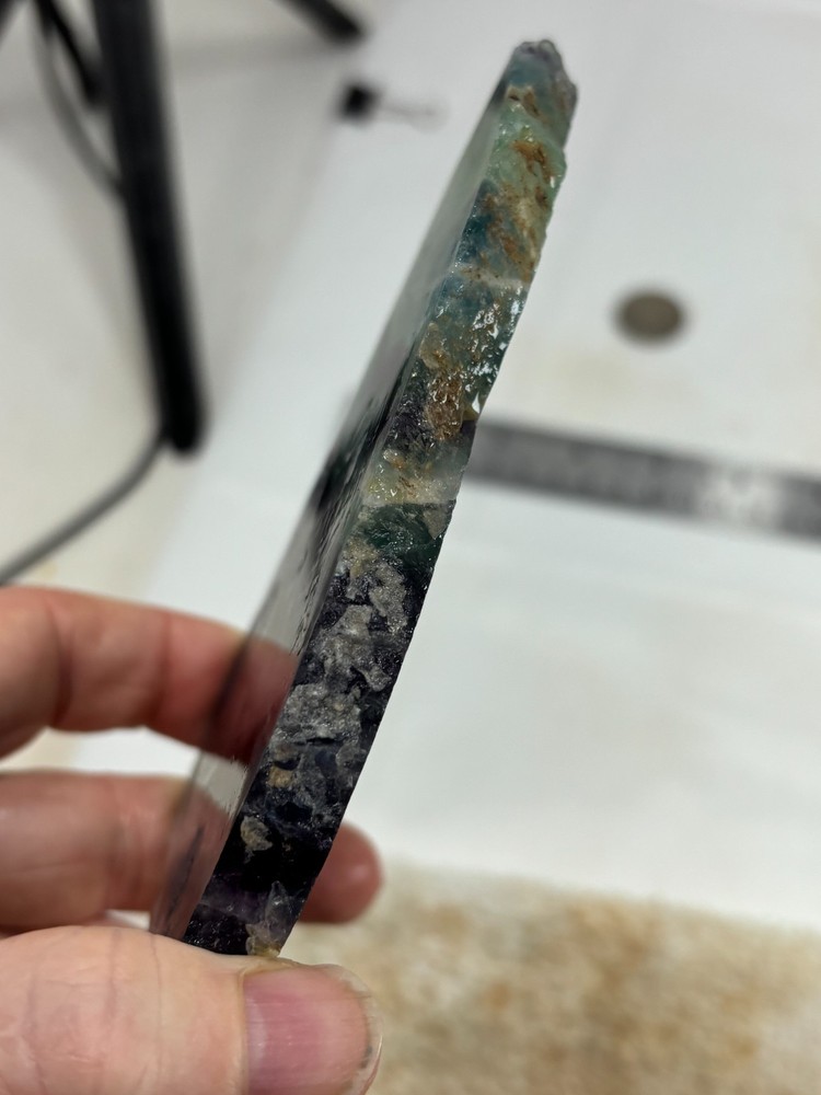 Fluorite slab Cabbing Lapidary Combo Ship Avail