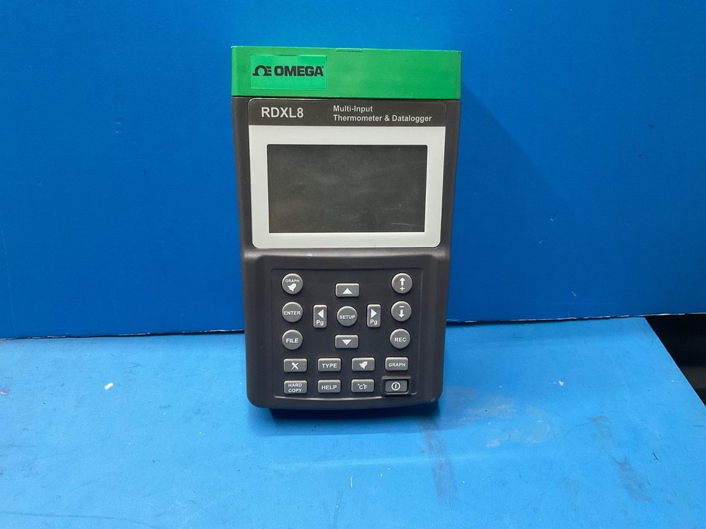 Omega RDXL8 Multi input Thermometer & Datalogger USED AS IS…#…