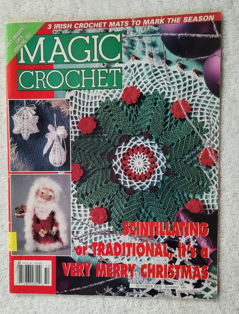 Preowned Magic Crochet Magazine October 2002 Number 140