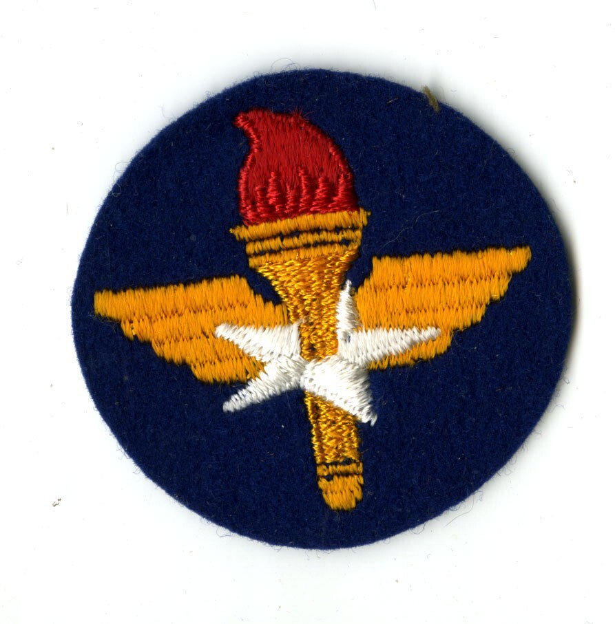 Air Training Command White Back Patch on Felt WWII Vintage