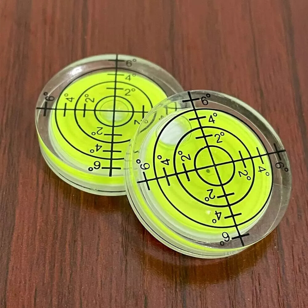 Lot Precision Circular Mini Spirit Level Set Meter Bubble Horizontal Ruler Tool