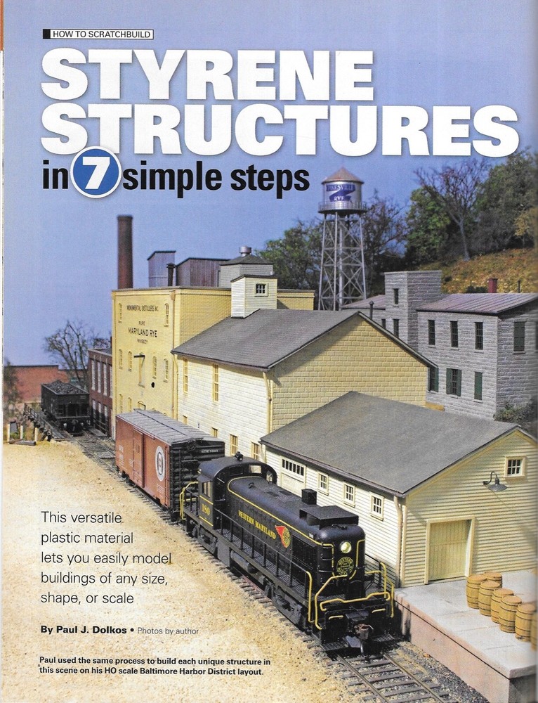 Model Railroader April 2013 River Canyon Santa Fe Layout Scratchbuilt Structutes