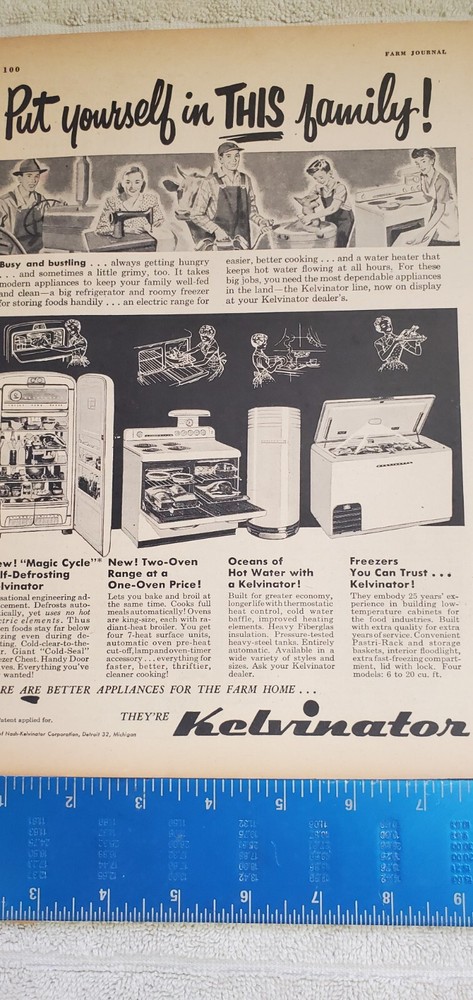 1952 Kelvinator Appliance Magazine Advertisement