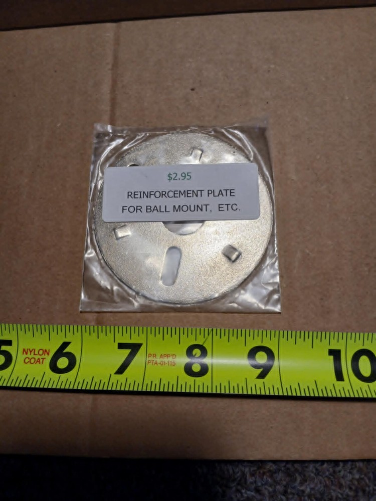 WORKMAN REINFORCEMENT PLATE FOR A BALL MOUNT~~NEW!!~~