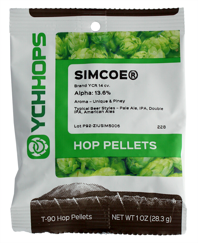 Simcoe Hop Pellets 3 oz for Home Brew Beer Making