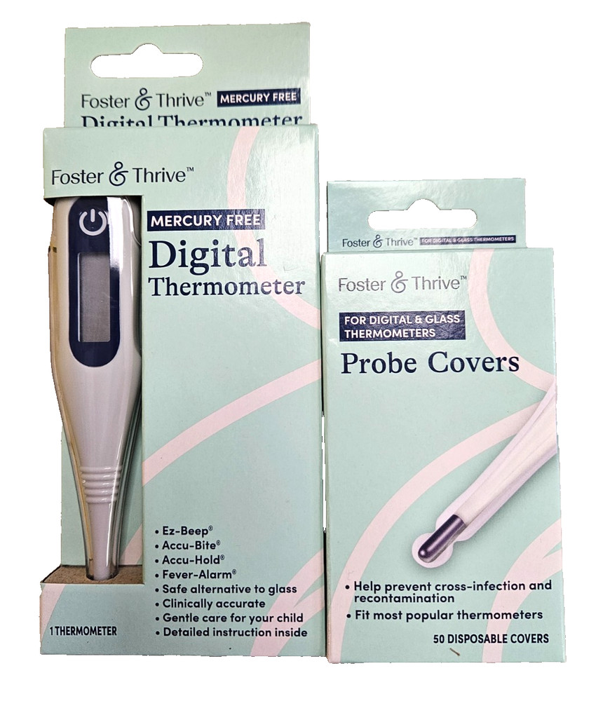 F&T Digital Thermometer + 50 Disposable covers