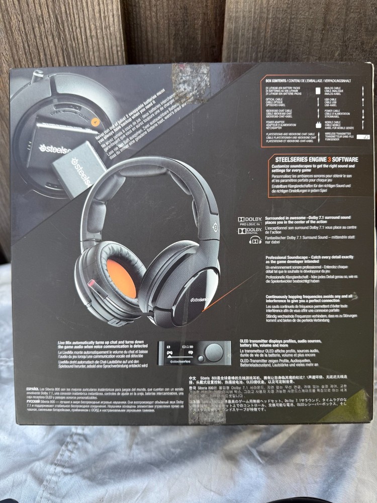 SteelSeries Siberia 800 Wireless Gaming Headset