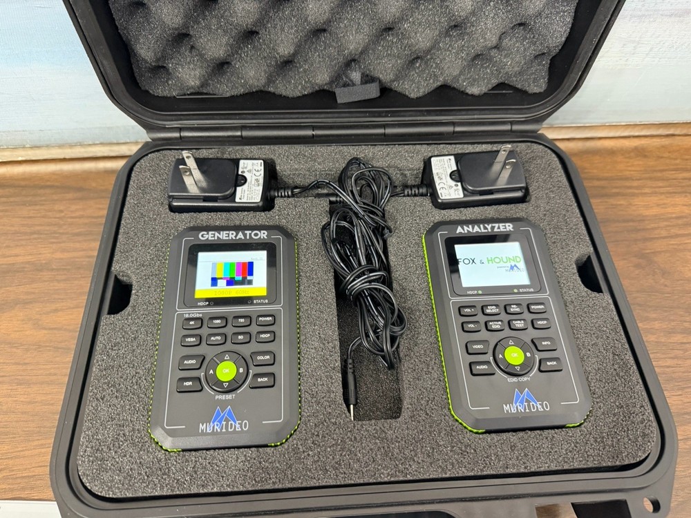 Murideo Fox & Hound HDMI Generator Analyzer Kit w/ Case & Cables