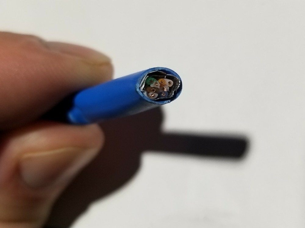 Commscope CS24P 24/4P Cat5E F/UTP WebTrak Plenum Shield Network Cable Blue/100ft