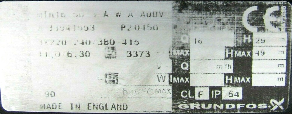 NEW GRUNDFOS A33941553 PUMP