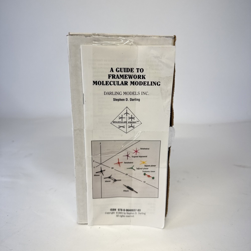 Molecular Visions Flexible Molecular Model Kit Organic/Inorganic Push Pull NEW