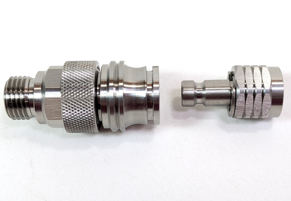 QD Quick Disconnect 2nd Stage Scuba Dive Regulator Hose 2 Piece Adapter Set