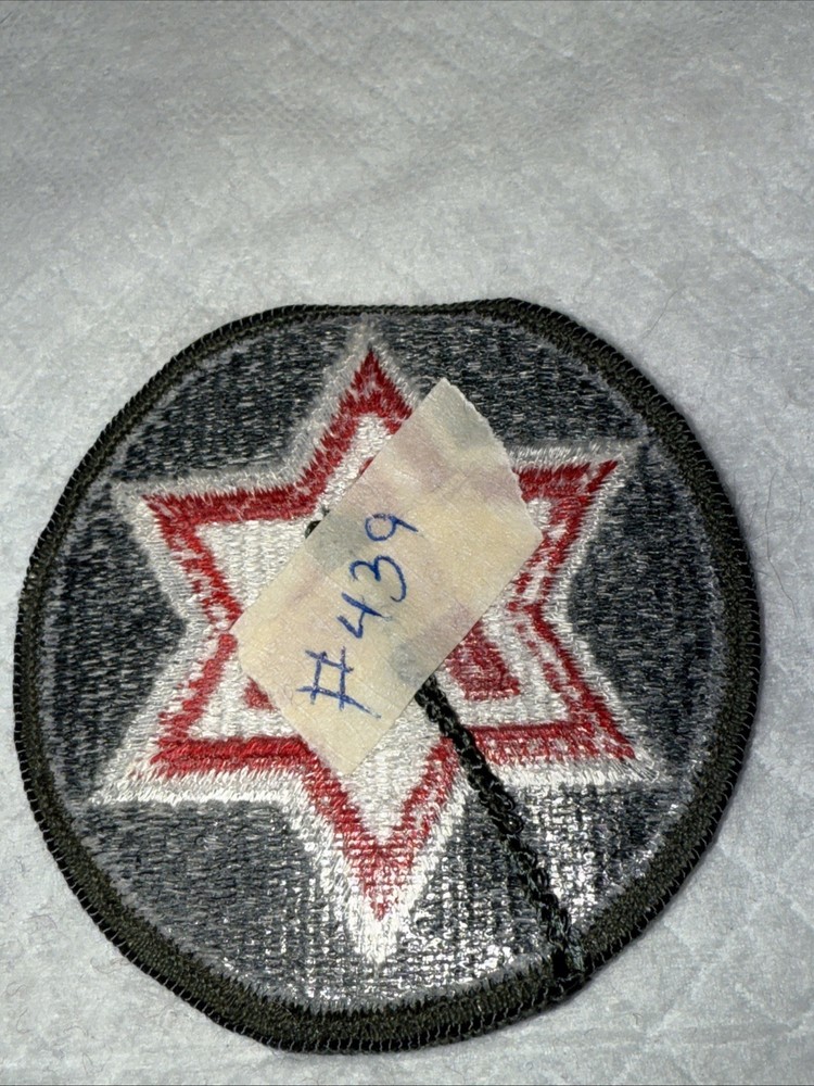 6TH ARMY COLOR SSI PATCH M/E #439