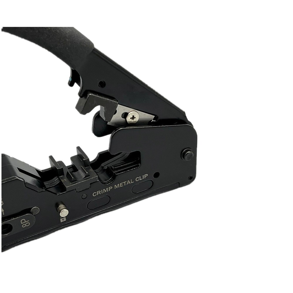 RJ45 Crimper Network Tools Ethernet Cable Stripper Through Connector Cat7/6/5 A