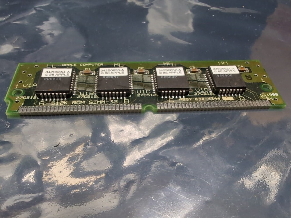 Apple Computer 512 kB ROM SIMM-32 Assembly 630-4344 Memory