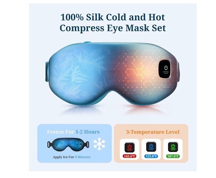 Wireless Heated Eye Mask with Cooling