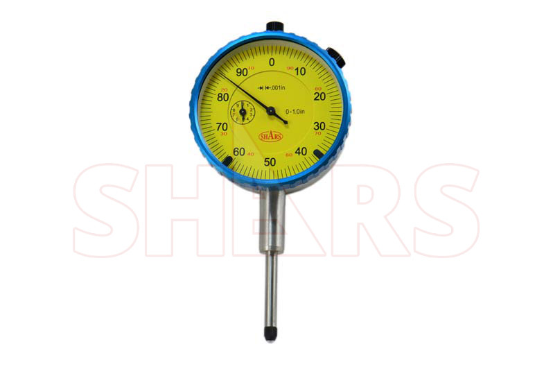 1" Precision Dial Indicator .001" AGD 2 Graduation Lug Back Yellow !]