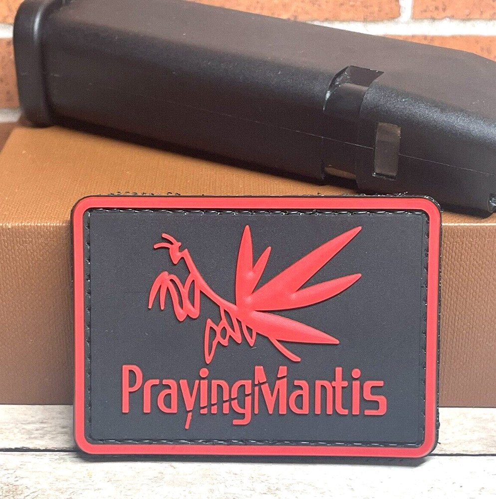 Tactical PVC Patch -  Praying Mantis Patch - Morale Gun PrayingMantis Patch