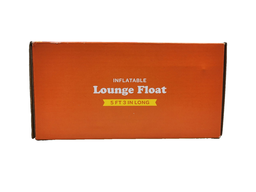 Sun Squad Inflatable Lounge Pool Float w/ Headrest and Cup Holder