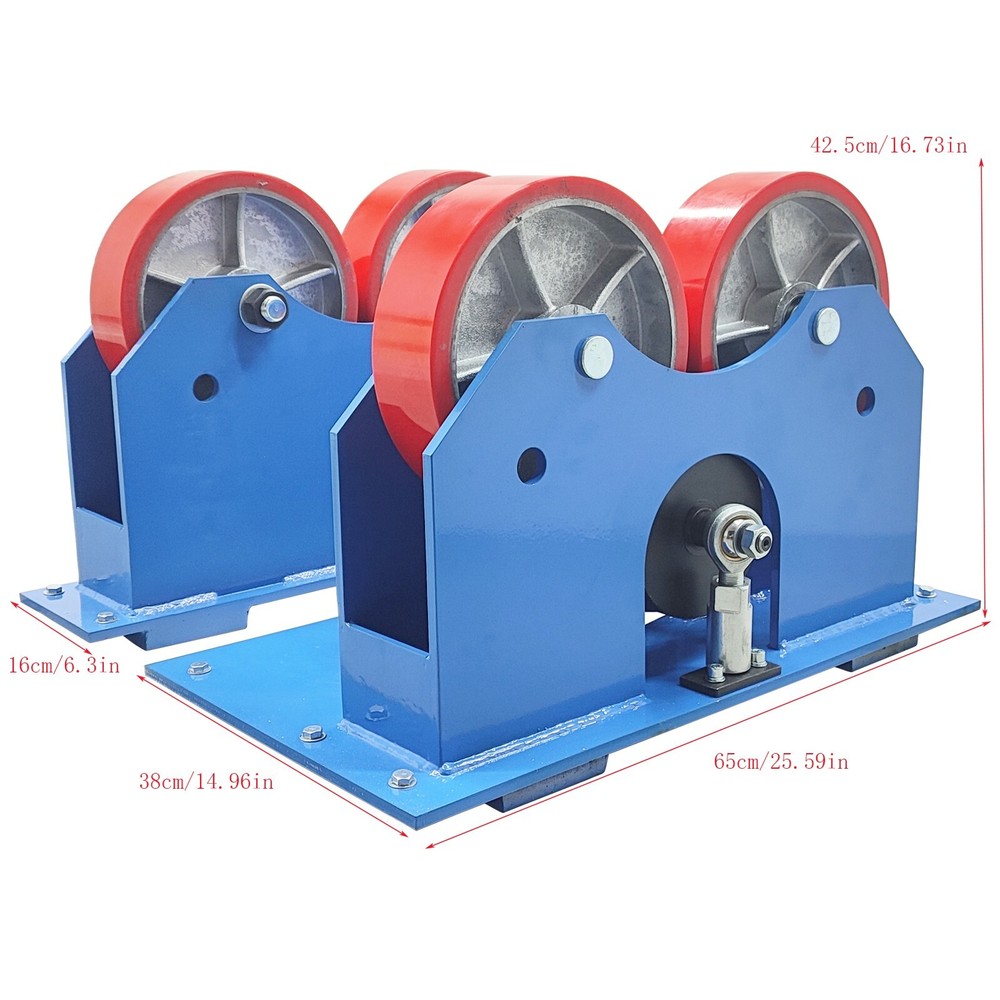 110V 4400 lbs Digital Display Welding Roller Rack Welding Roller Bracket 2T CNC