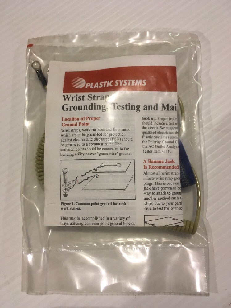 Plastic Systems Adjustable Anti Static Wrist Strap Prevents Static EXC3658 5pack