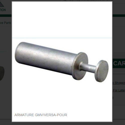 ARMATURE GMV/VERSA-POUR # 1028-W