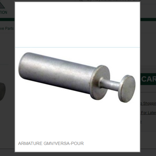 ARMATURE GMV/VERSA-POUR # 1028-W