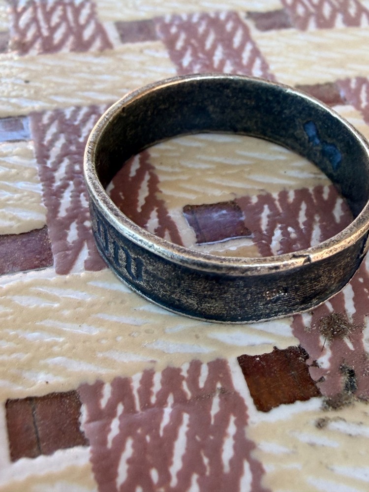 German silver Ring. WW2.
