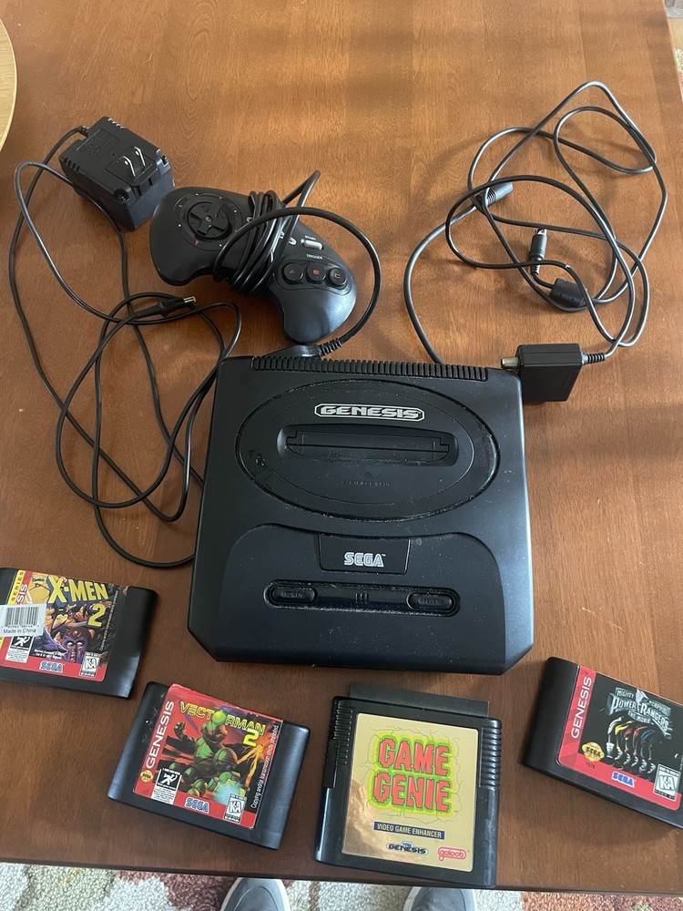 Sega Genesis Games Cords Controller Bundle