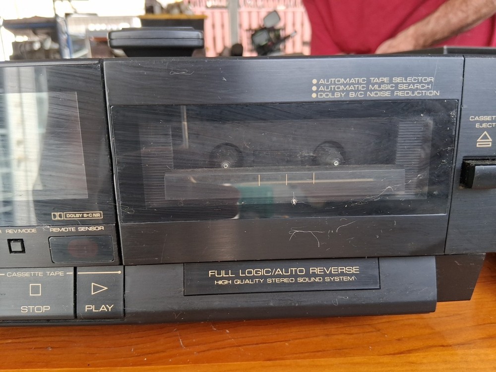 BSR MCD8050 6 CD Changer+Cassette Deck Tested Working With Remote