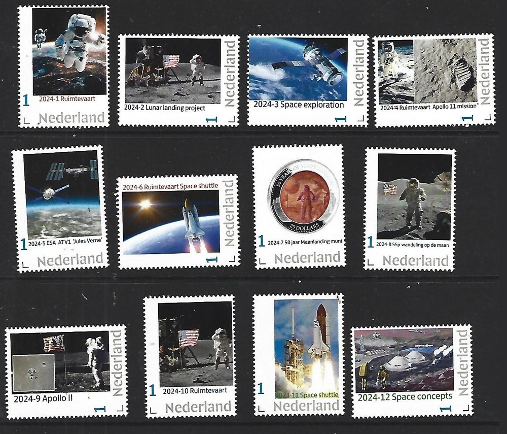 Netherlands 2024 Space yearset complete  limited available !!    mnh/postfris u