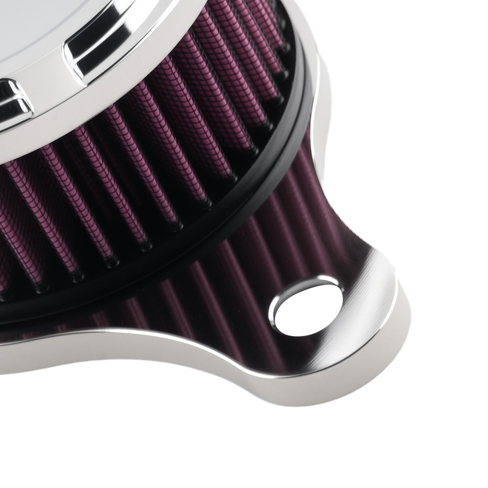 Billet Air Filter System for Harley Softail Dyna 1993-2017 Chrome Red