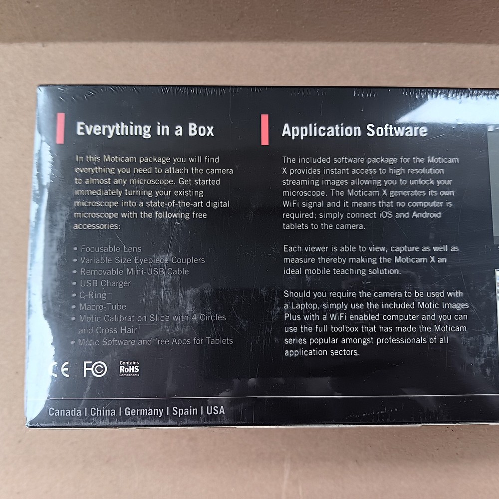 Moticam X Digital Microscope Camera BRAND NEW SEALED